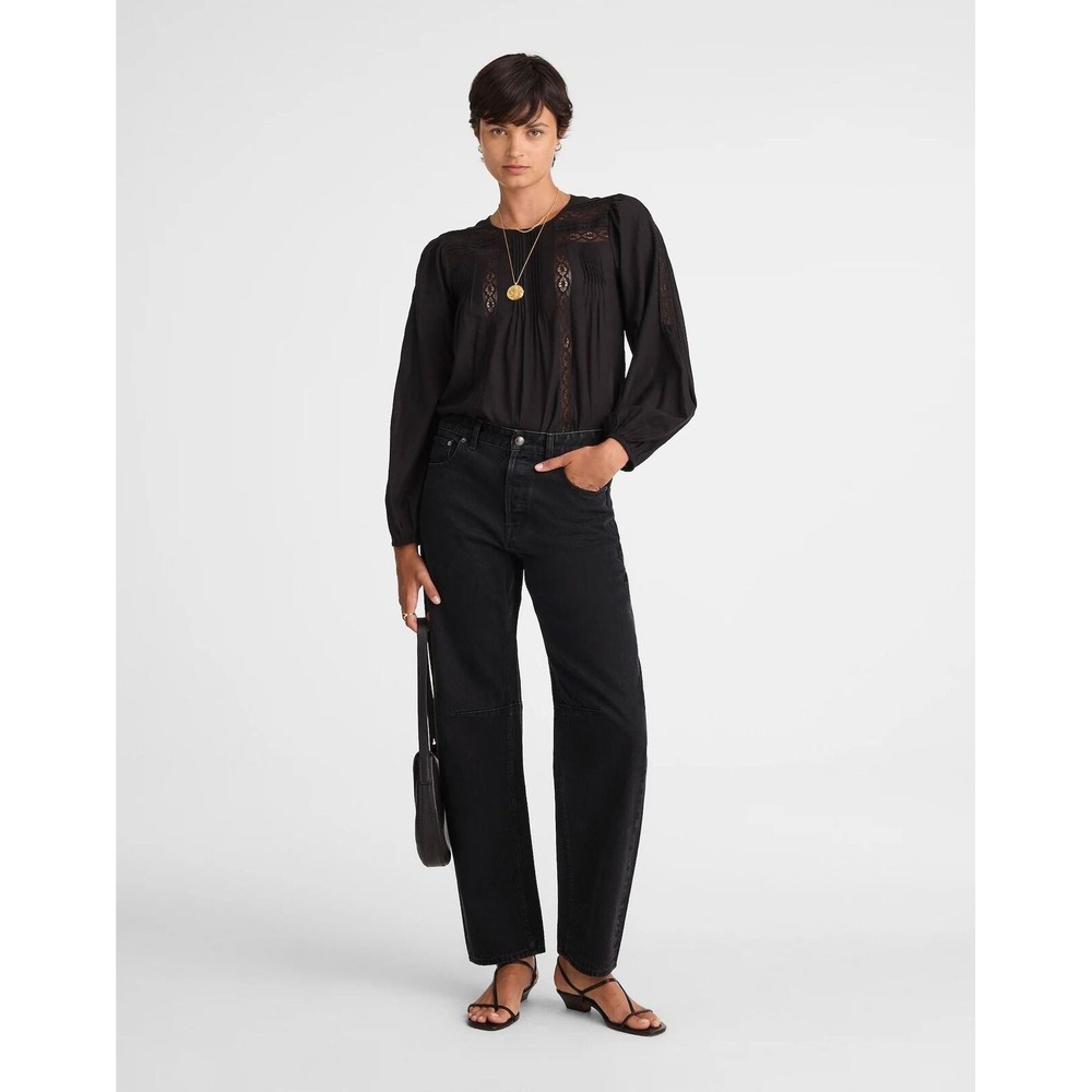 NWT Madewell The Darted Barrel-Leg Jean - Size 23 - MSRP $148 - Picture 6 of 9
